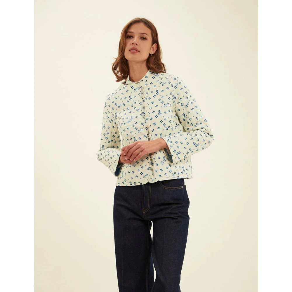 Ines De La Fressange Paris Lucky Blue Omkeerbaar Linnen Vest Multicolor Dames