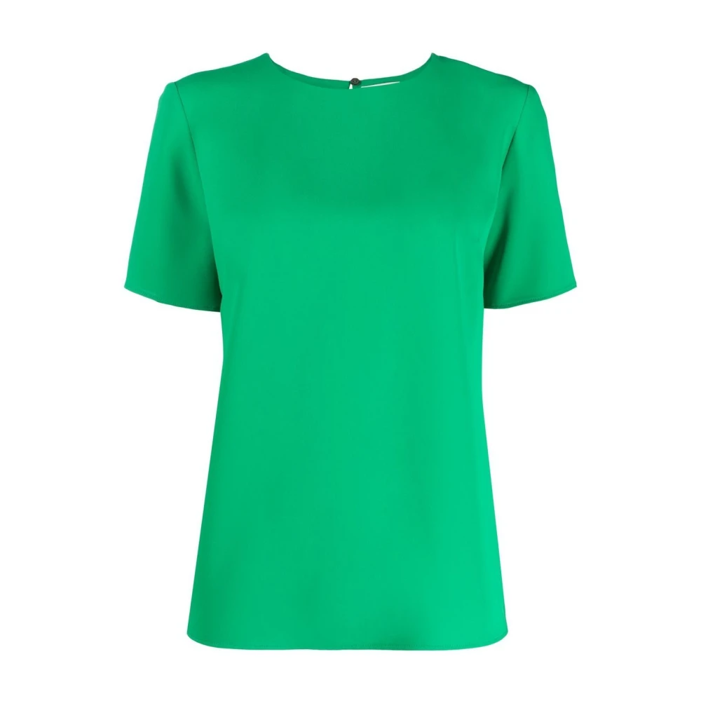 P.a.r.o.s.h. Smaragdgroene Shirt met Traanopening Green Dames