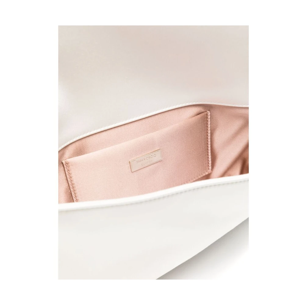 Jimmy Choo Witte Parel Detail Overslagtas White Dames