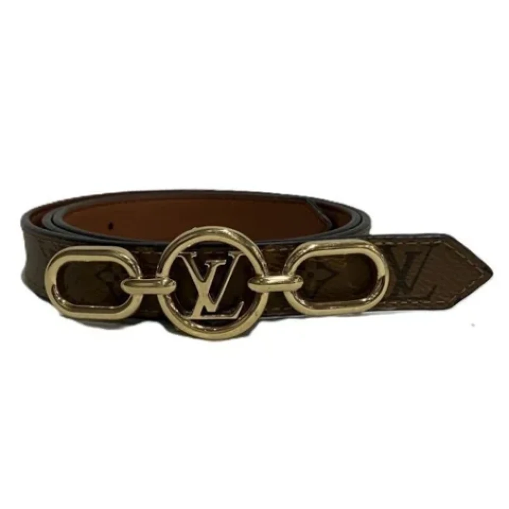 Louis Vuitton Vintage Pre-owned Leather belts Brown Dames