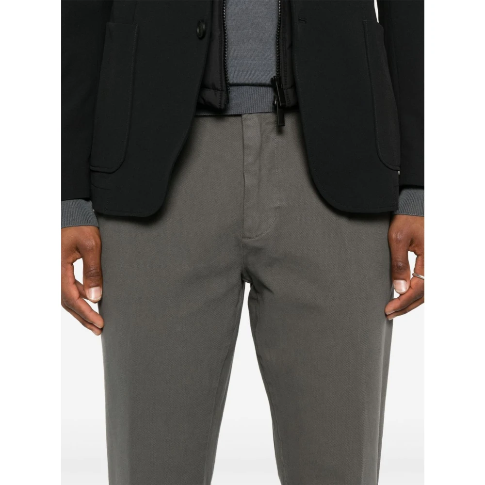 Hugo Boss Piqué Weave Broek Gray Heren