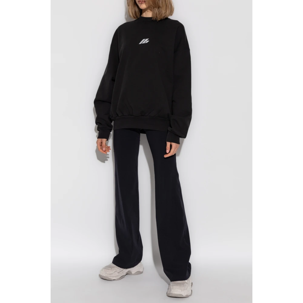 Balenciaga Sweatshirt met bedrukt logo Black Dames
