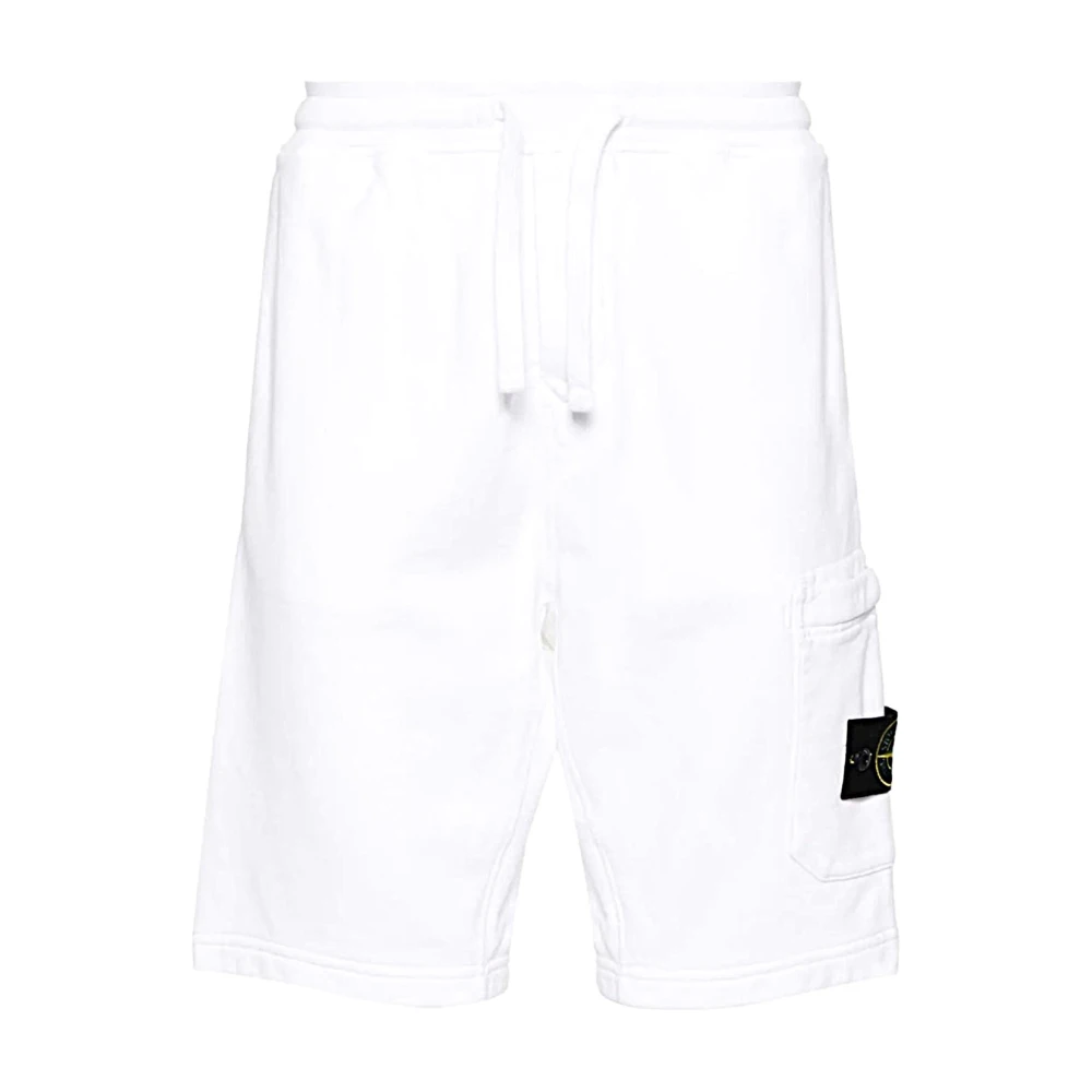 Stone Island Stijlvolle Bermuda Shorts voor Mannen White Heren