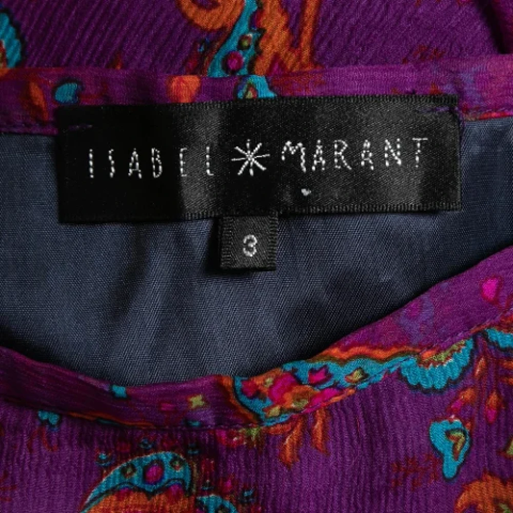Isabel Marant Pre-owned Silk bottoms Purple Dames