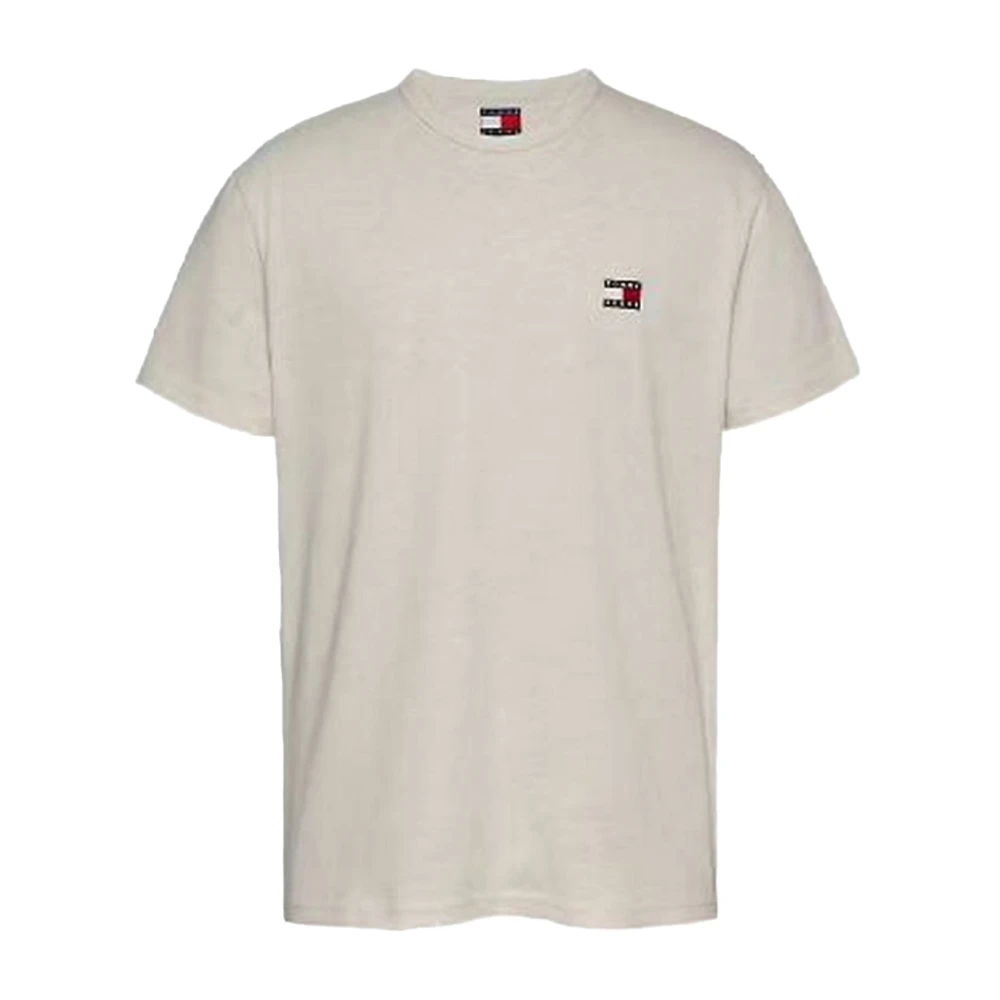Tommy Jeans Beige Regular Fit Katoenen T-shirt Beige Heren