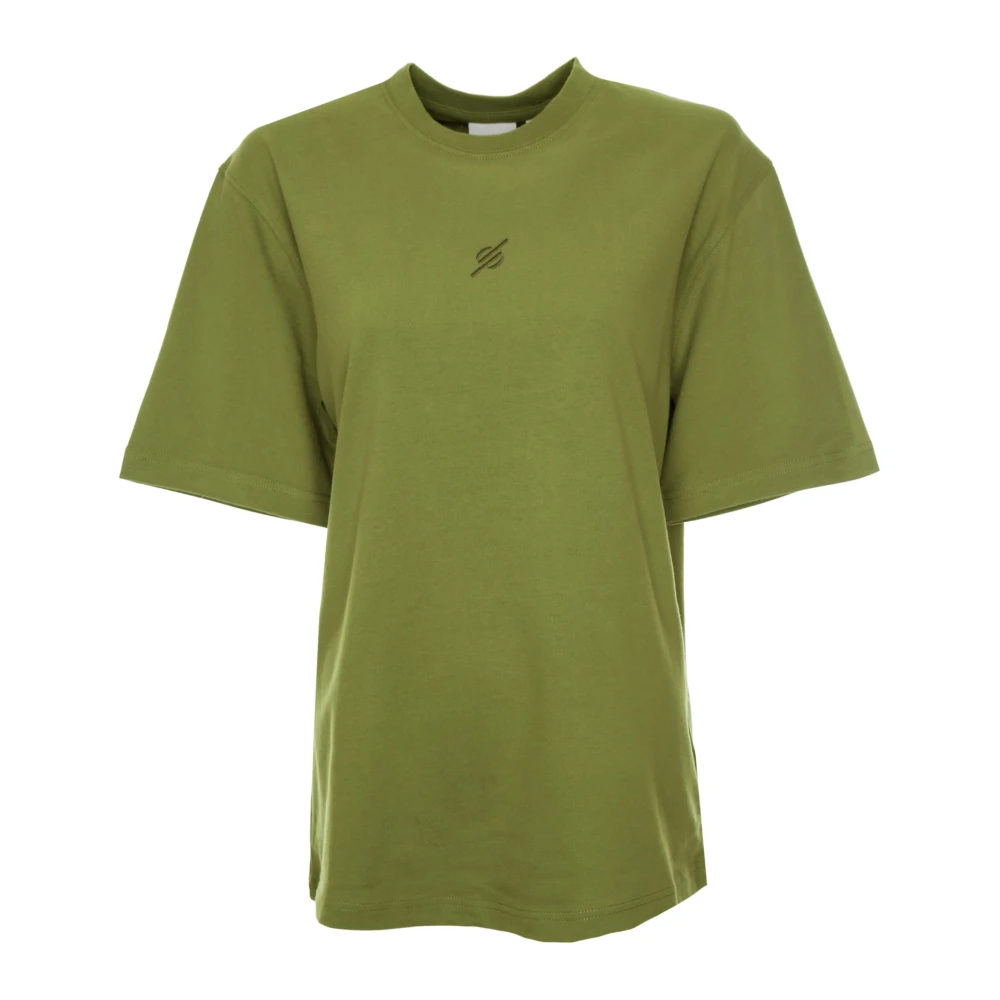 Daily Paper Groene Cardamom T-shirt Oversized Fit Green Dames