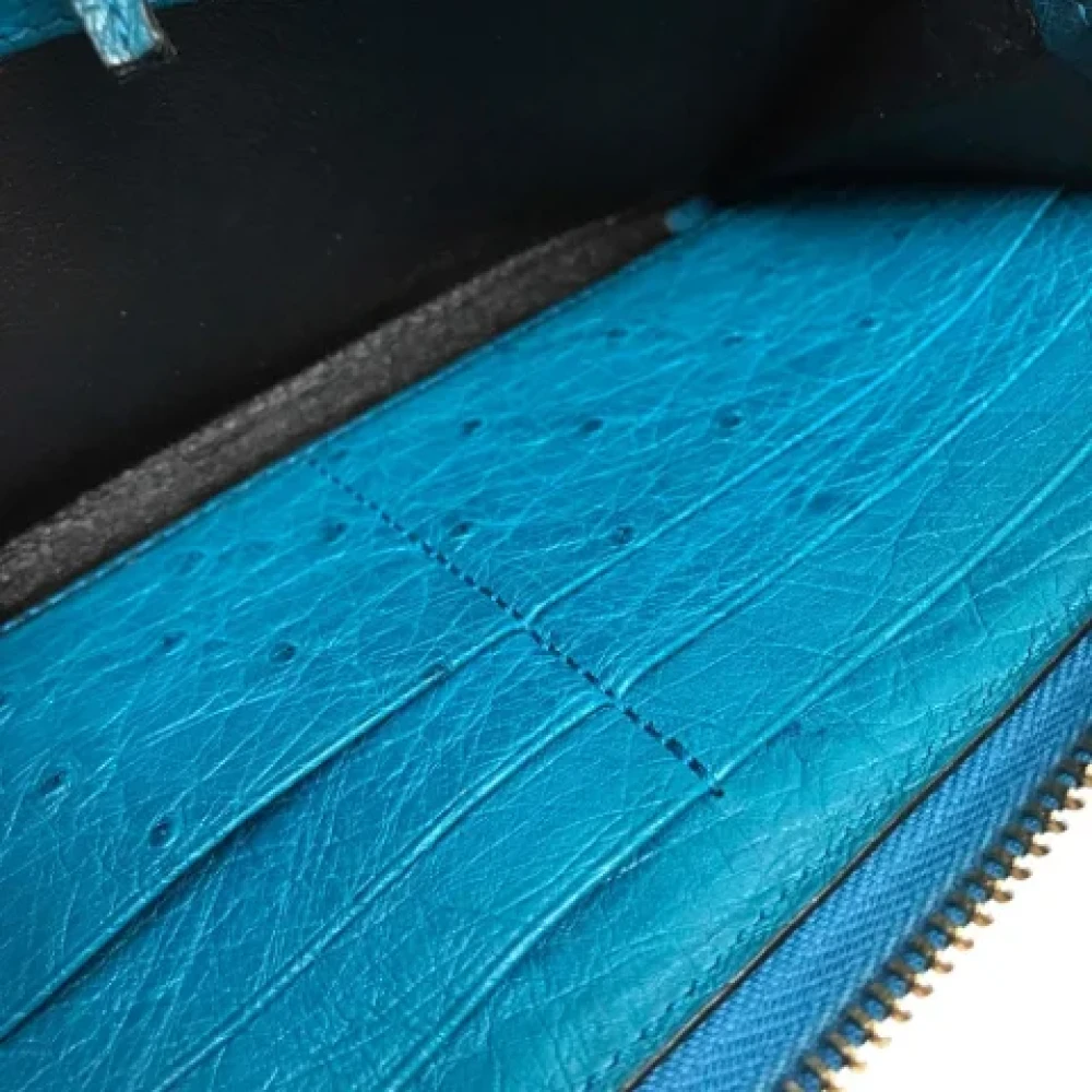 Gucci Vintage Pre-owned Leather wallets Blue Dames