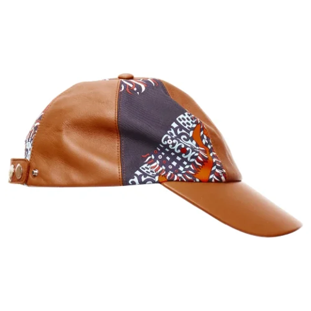 Hermès Vintage Pre-owned Leather hats Brown Dames