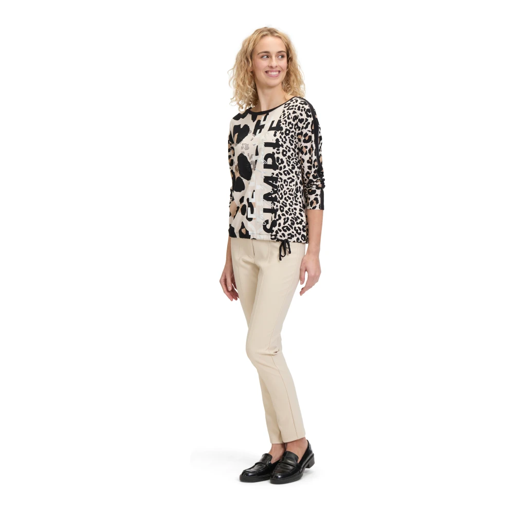 Betty Barclay Casual shirt met dierenprint en glitter Multicolor Dames