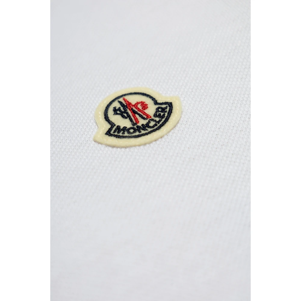 Moncler Polo met logo White Heren