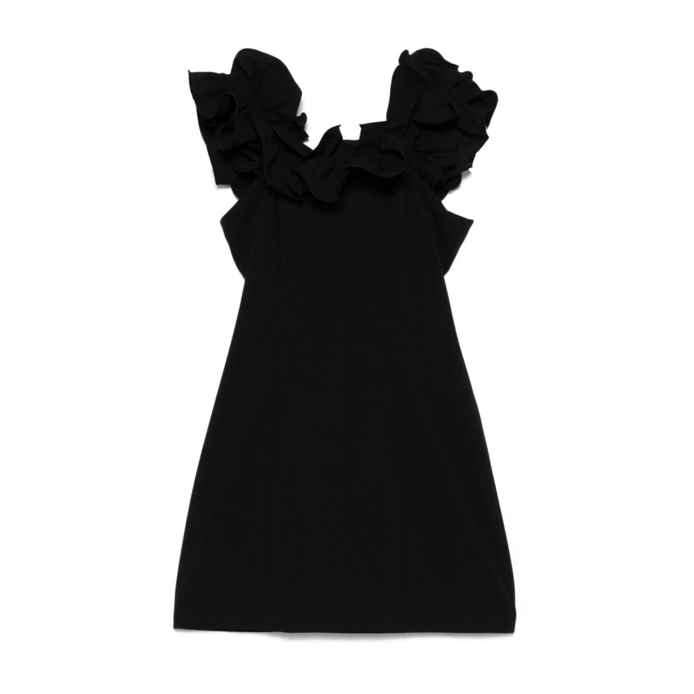 Rotate Birger Christensen Zwarte Rotate Jurk Collectie Black Dames