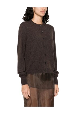 chocolate-brown-knitted-sweater-with-button-fastening