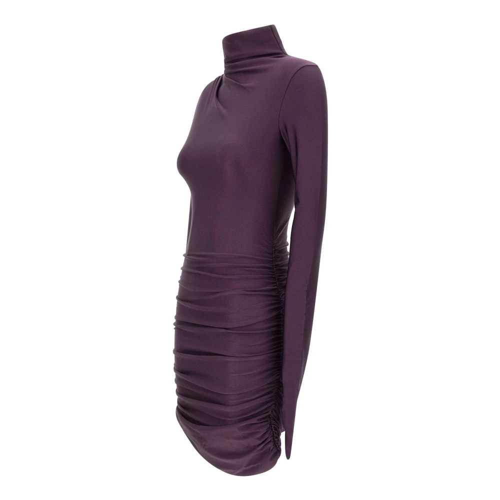 Andamane Paarse Oleandra Mini Jurk Purple Dames