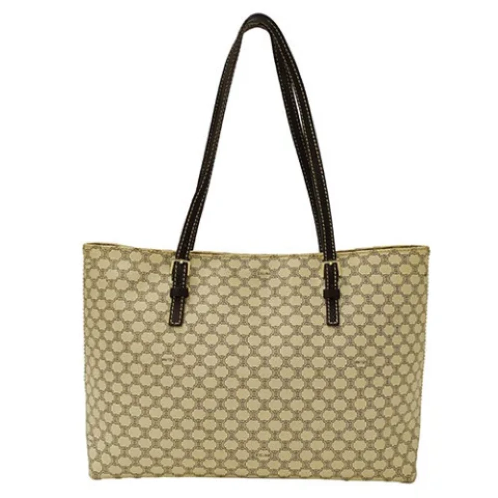 Celine Vintage Pre-owned Plastic celine-bags Beige Dames