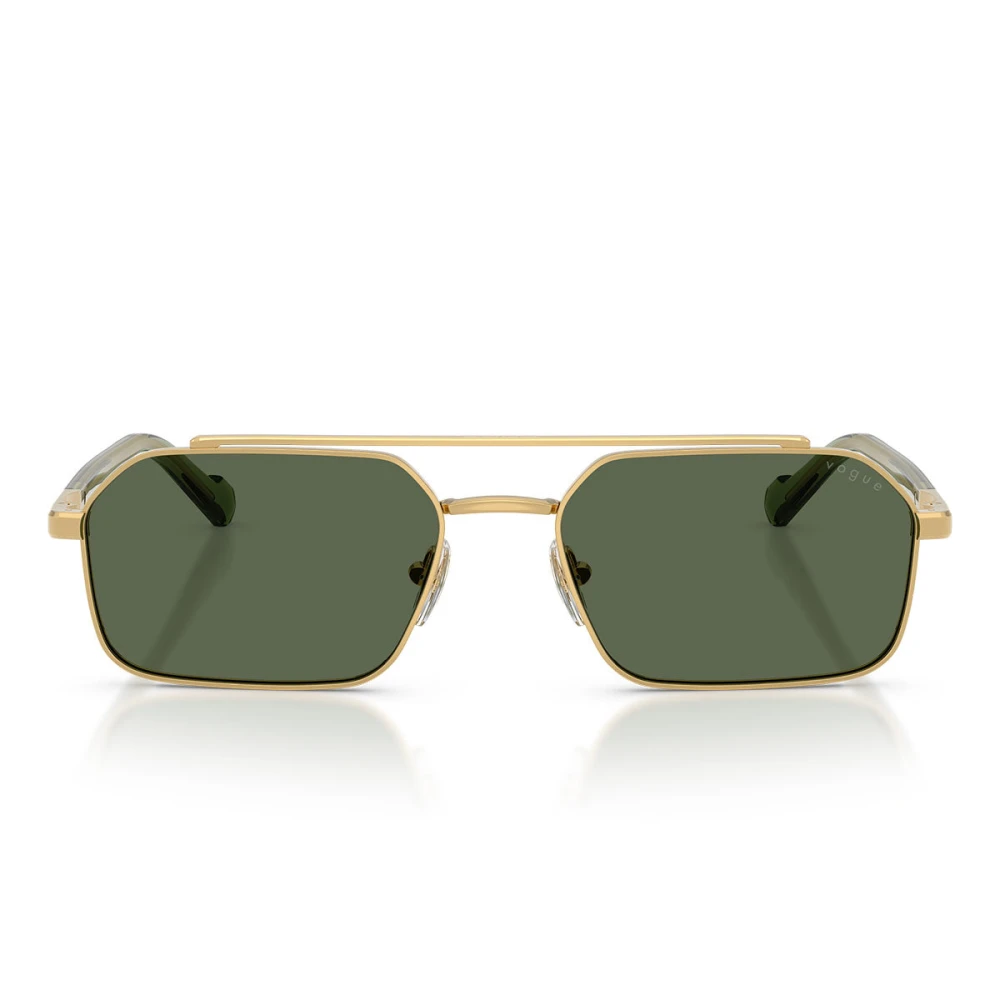 Vogue Unisex Yellow Sunglasses, 57 Mm, Double-Bridge Metal Sunglasses