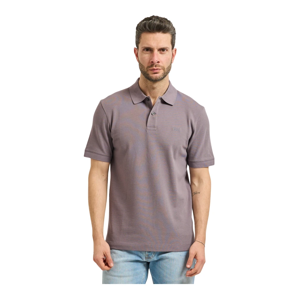 Hugo Hombre Morado Camisetas, Púrpura, Talla: L