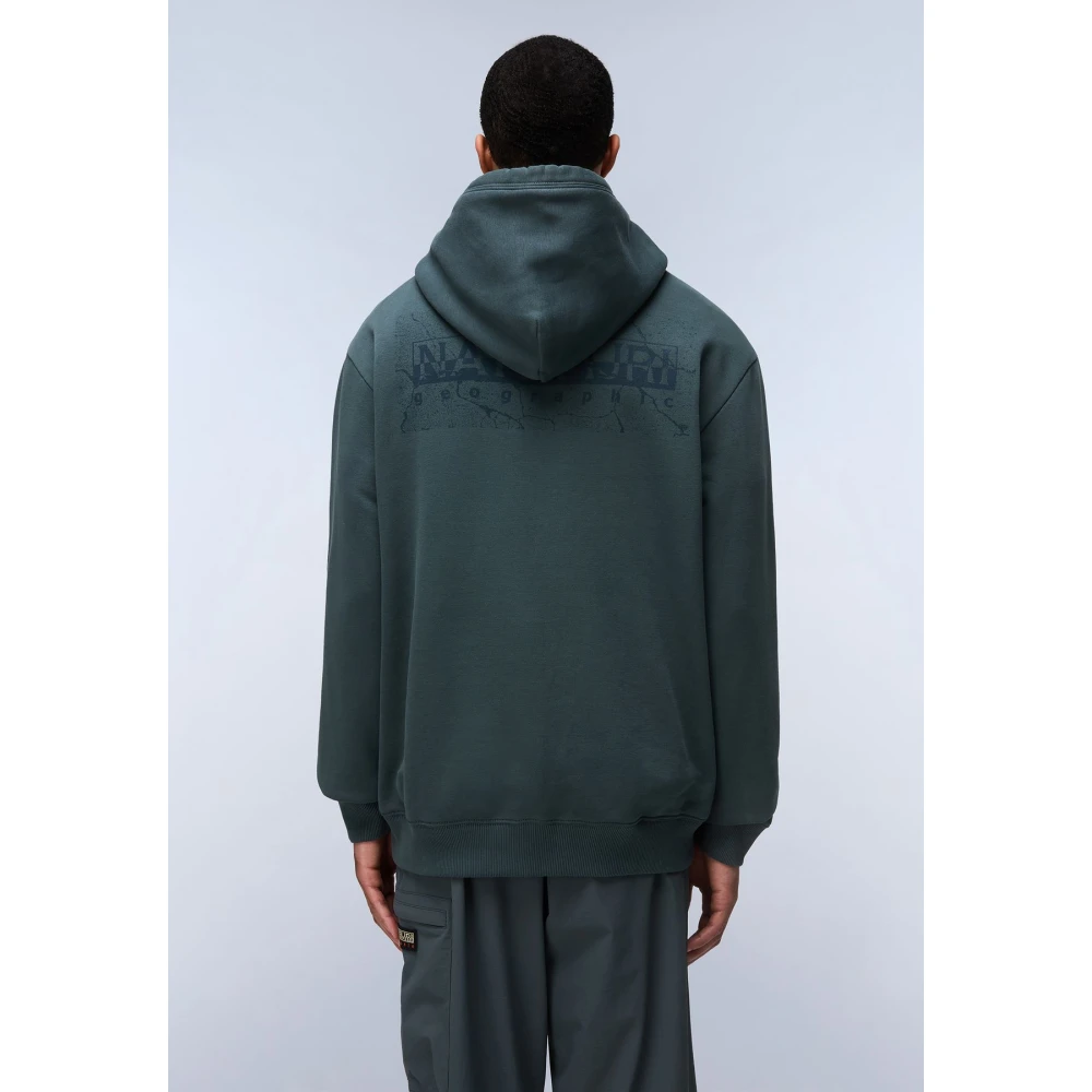 Napapijri Stijlvolle Hoodies voor een trendy look Green Heren