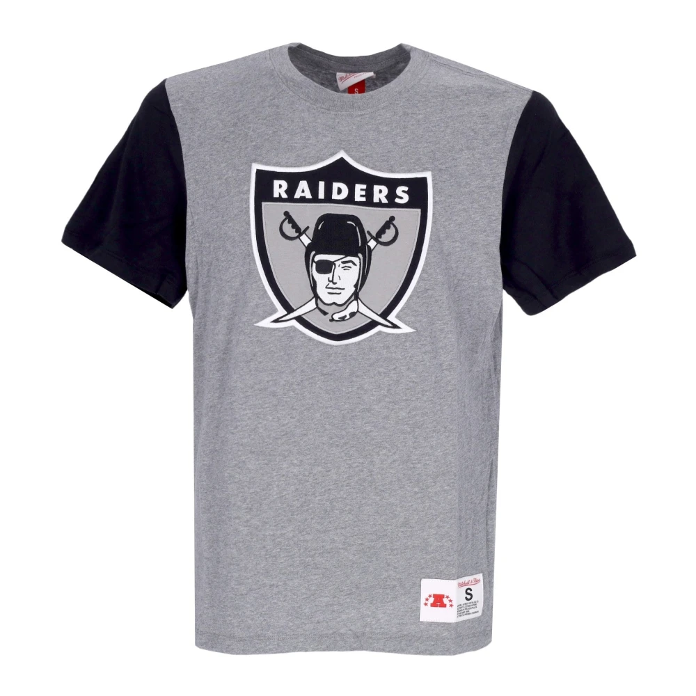 Mitchell & Ness Oakland Raiders Kleurblokkerend T-shirt Gray Heren