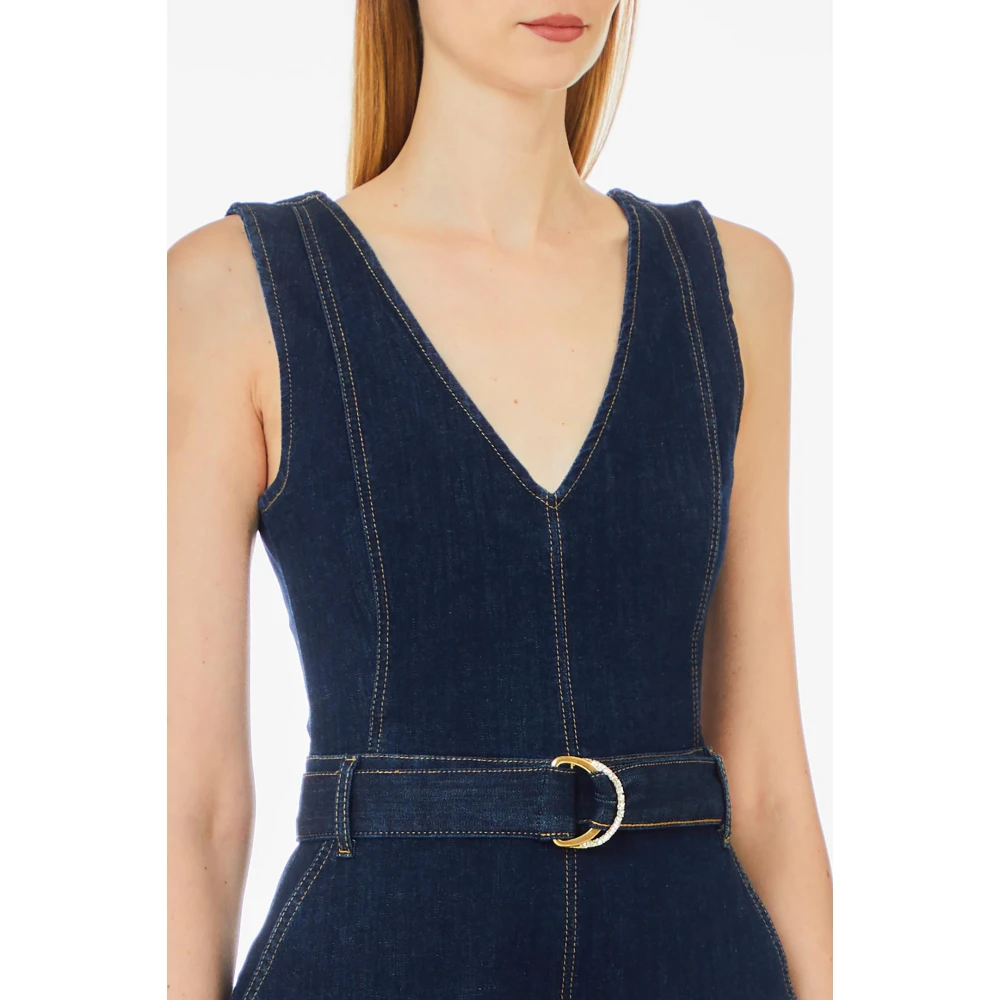 Liu Jo Denim Cult Jumpsuit Blue Dames