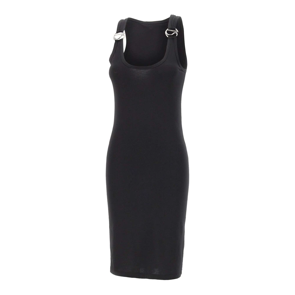 Coperni Women's Black C-Logo Tank Dress - Midi Dresses - Xs - Dresses