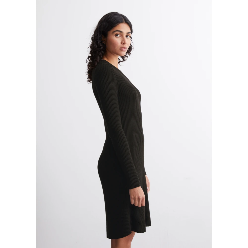 Marc O'Polo Gebreide jurk slim Black Dames