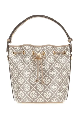 T Monogram Coated Jacquard Bucket Bag