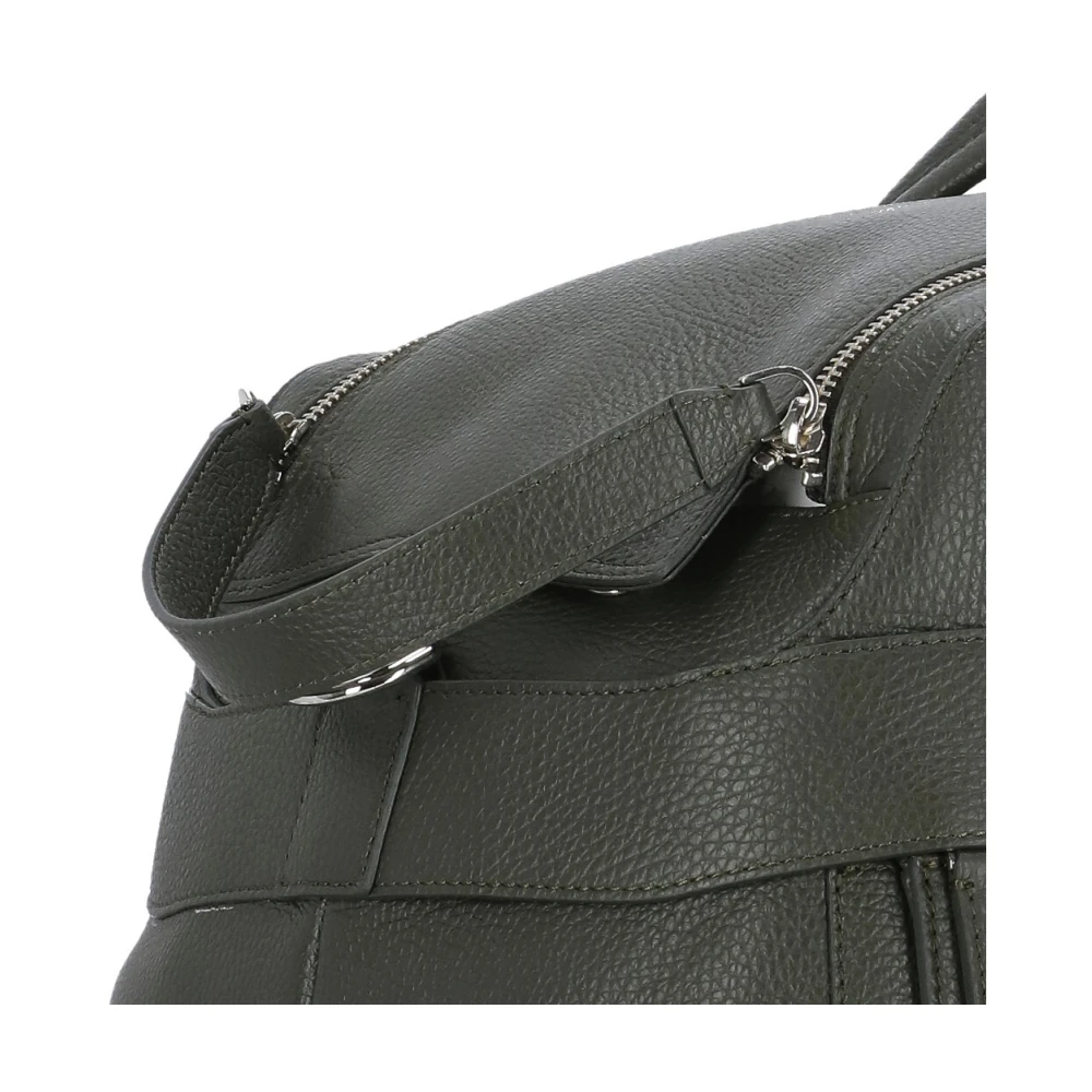 Orciani Groene Pebble Leren Duffeltas Green Heren