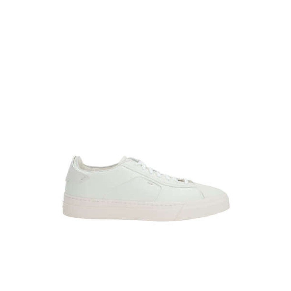 Witte lage leren sneakers Santoni Dames Miinto.be