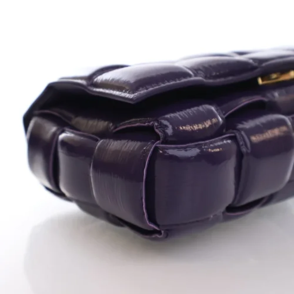 Bottega Veneta Vintage Pre-owned Leather shoulder-bags Purple Dames