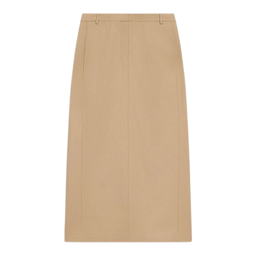 Theory Maxi Camel Rok met Zakken Brown Dames