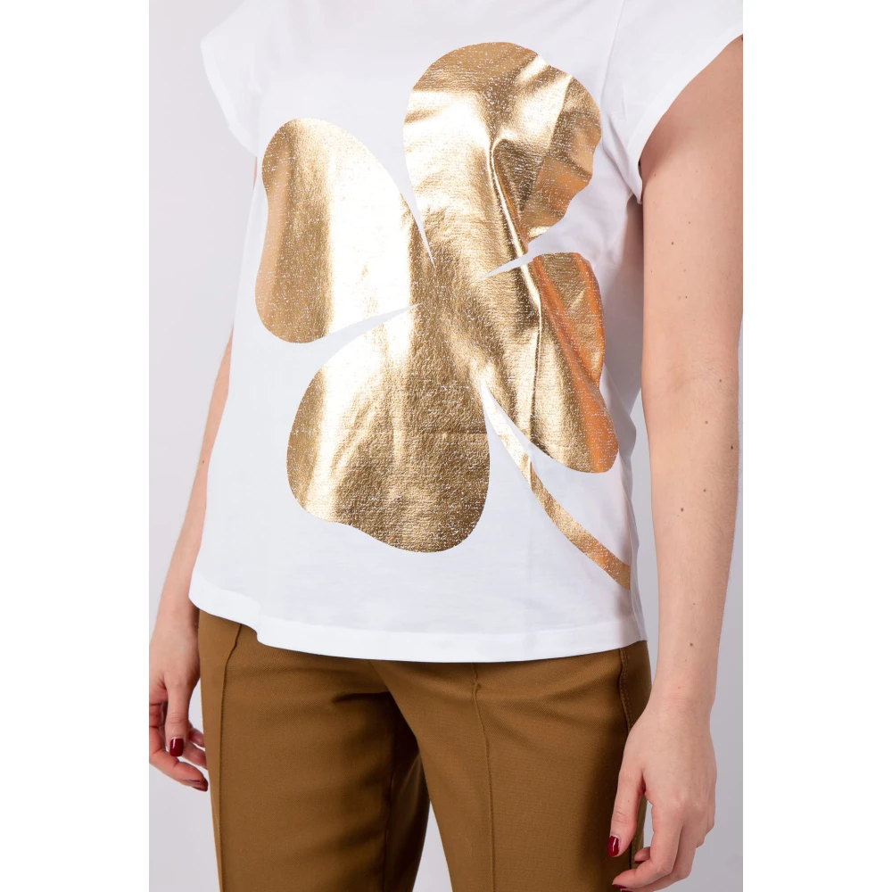 dorothee schumacher Lucky You T-Shirt in Camelia Witgoud White Dames