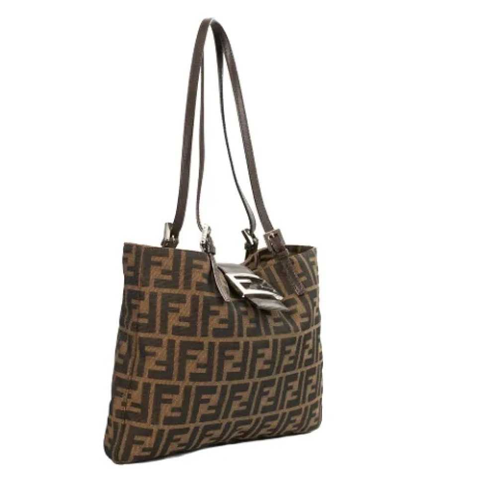 Fendi Vintage Pre-owned Canvas fendi-bags Brown Dames