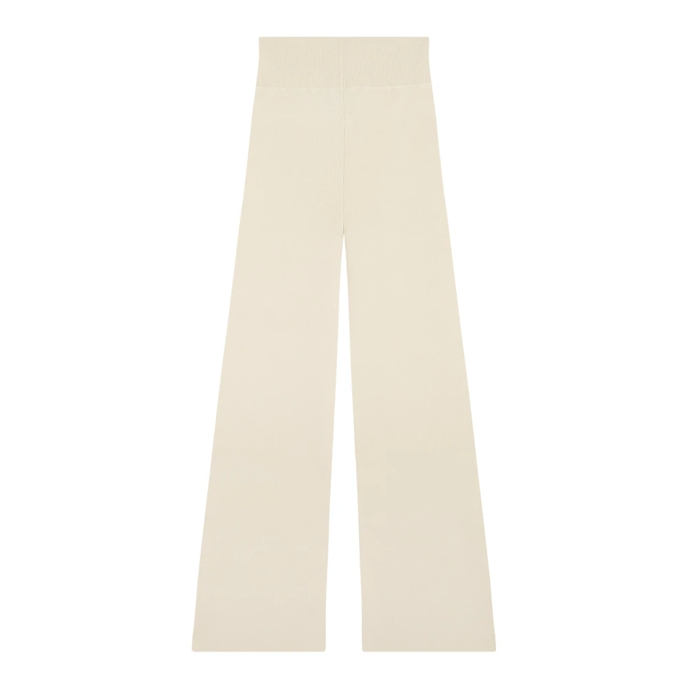 Cortana Kiiro ivoor zijden gebreide broek Beige Dames