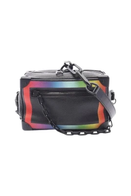 Pre-owned Mini Soft Trunk Taiga Rainbow Läder Axelremsväska