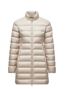 Beige Middellång Dunjacka