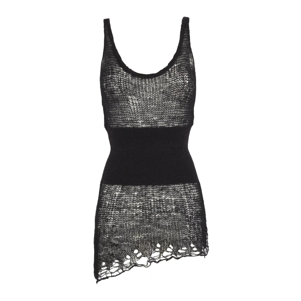 Cortana Onye top in alpaca zijde en kasjmier zwart Black Dames