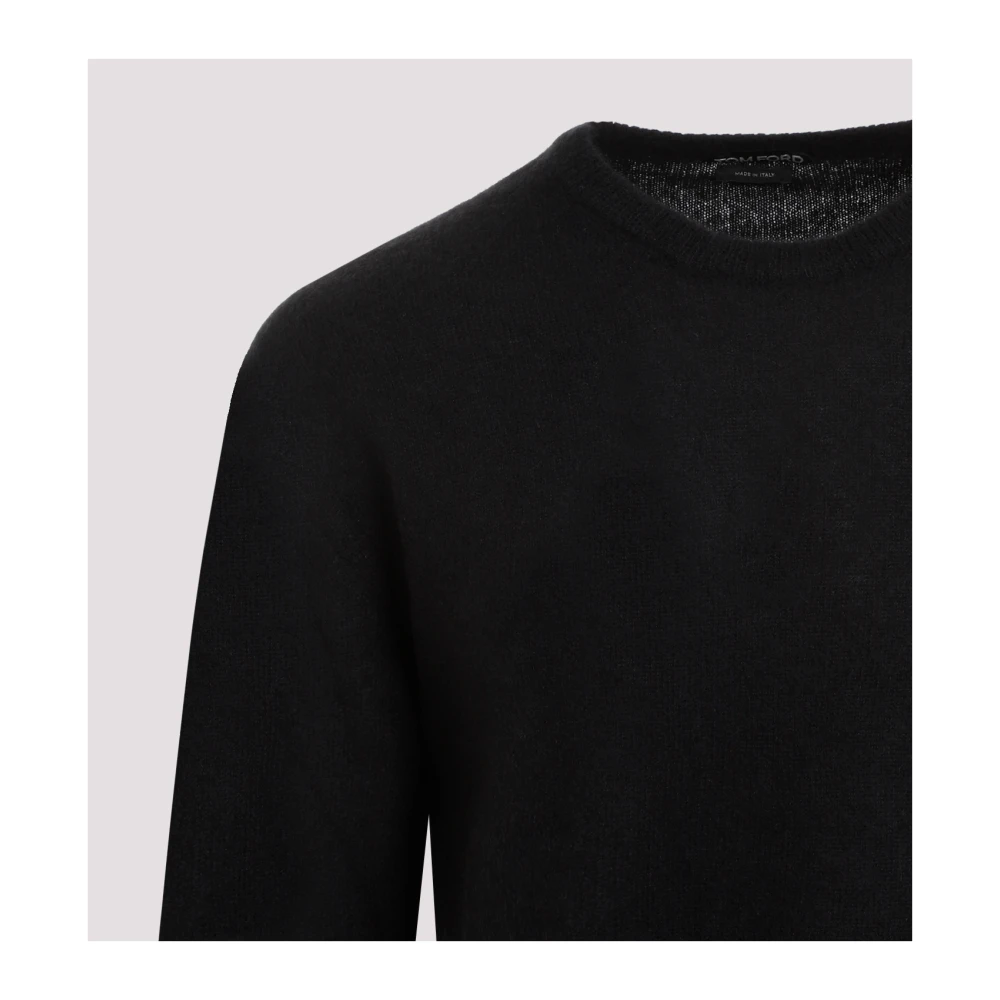 Tom Ford Zwarte Crewneck Sweatshirt Black Heren