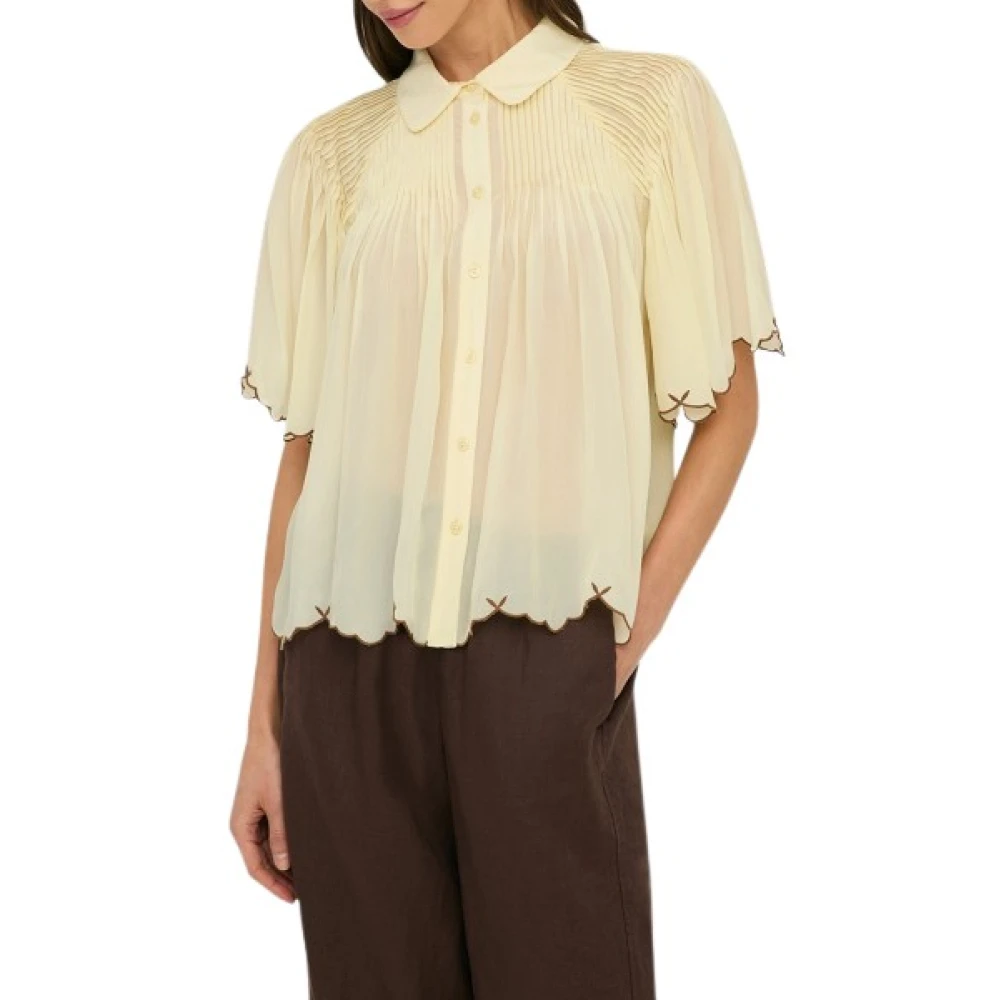 Yerse Femme Beige - Camicia - Blouses Et Chemises - Taille: 38 Fr