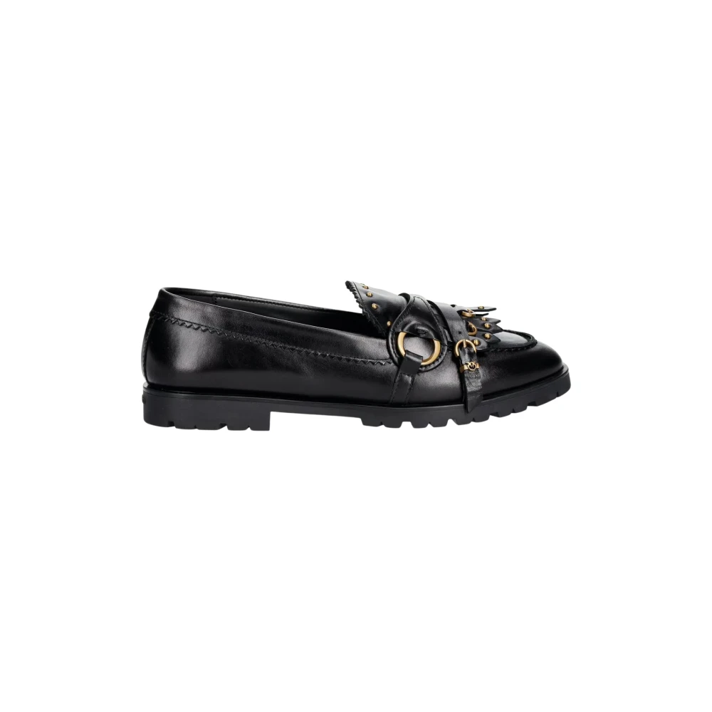 Pinko , Loafers, Female, Black, 6 Uk, Mokasyny Nora 08