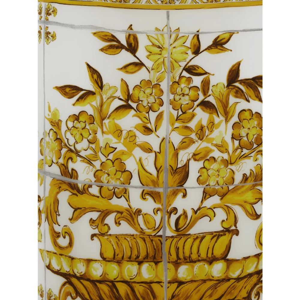 Dolce & Gabbana Katoenen Pencil Rok Yellow Dames