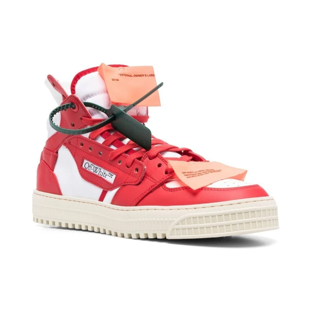 Off White Sneakers Red, Herr