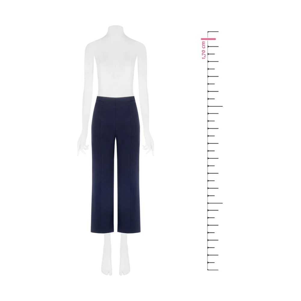 RINASCIMENTO Wijde Broek Herfst Winter 2024 25 Blue Dames