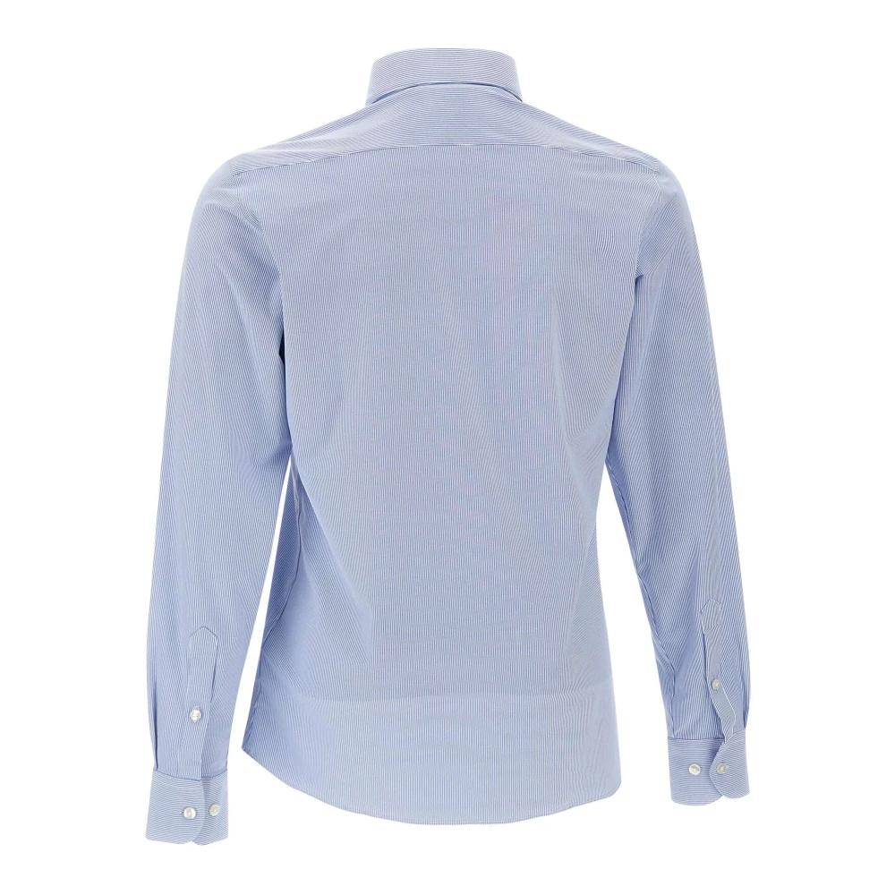 RRD Lichtblauw Oxford Jacquard Slim Fit Overhemd Blue Heren