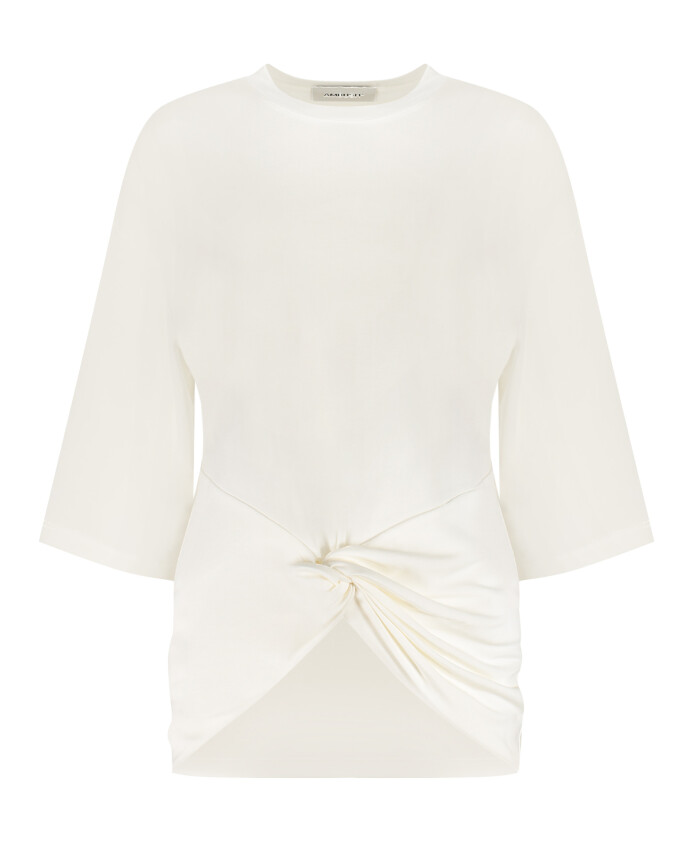 gathered-front-detail-viscose-t-shirt