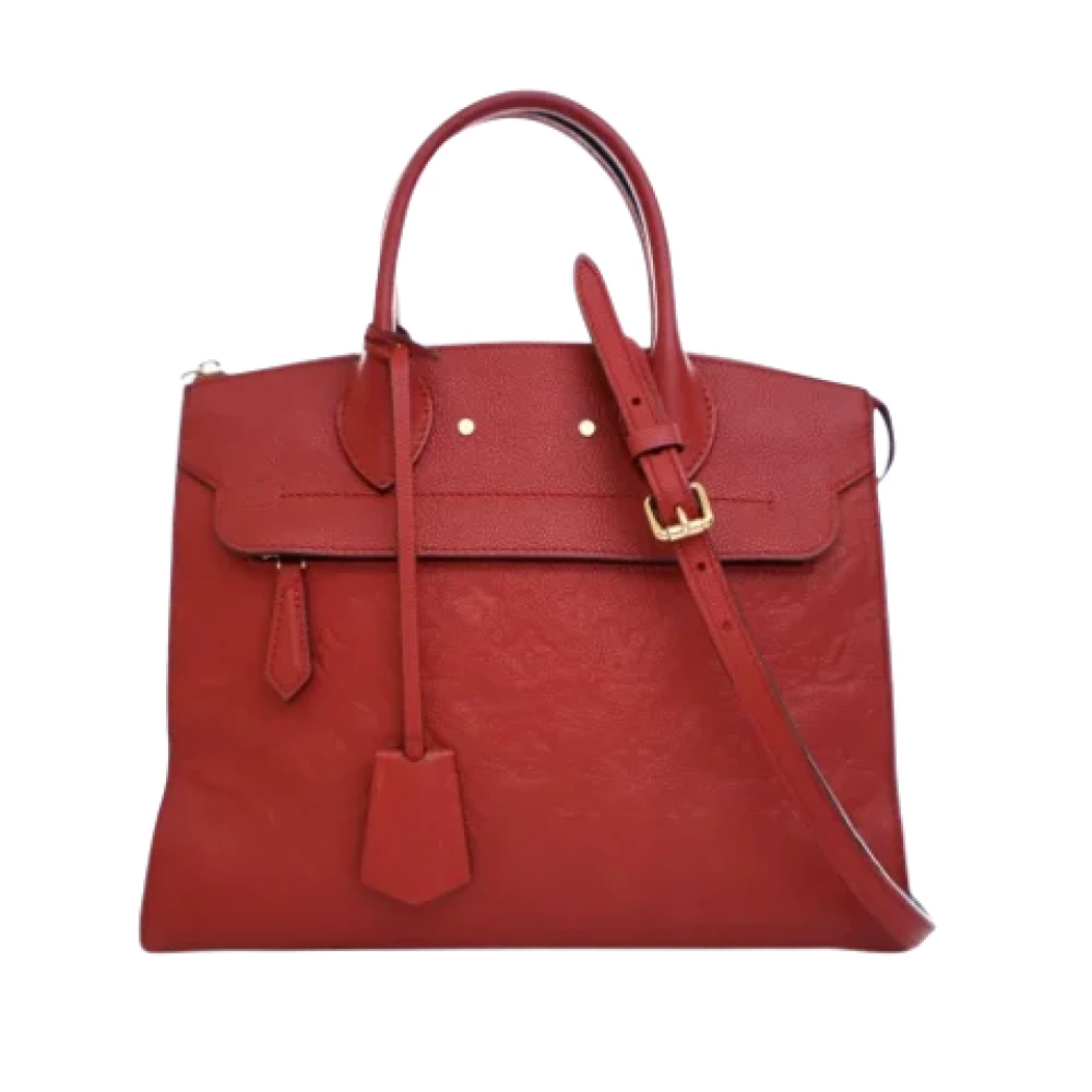 Louis Vuitton Vintage Pre-owned Leather handbags Red Dames