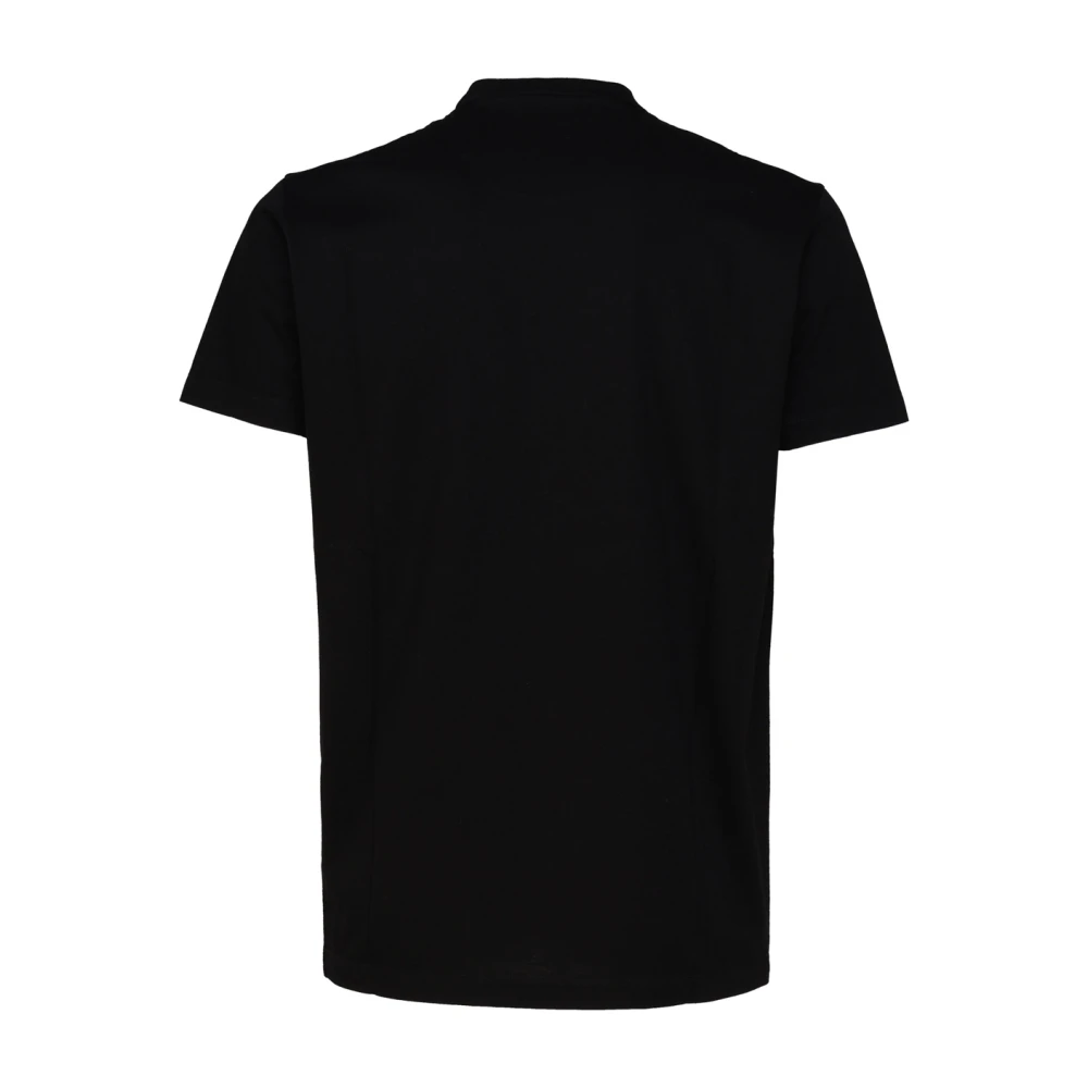 Dsquared2 Zwart Logo Print Katoenen T-shirt Black Heren