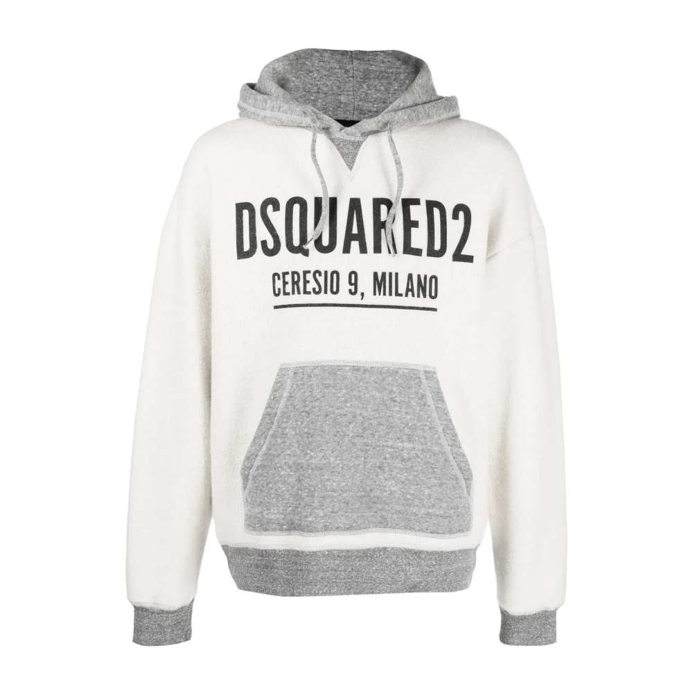 Dsquared2 Men's Gray Grey Mike Hoodie Jumper - Hoodies - Xl - Sweatshirts & Hoodies