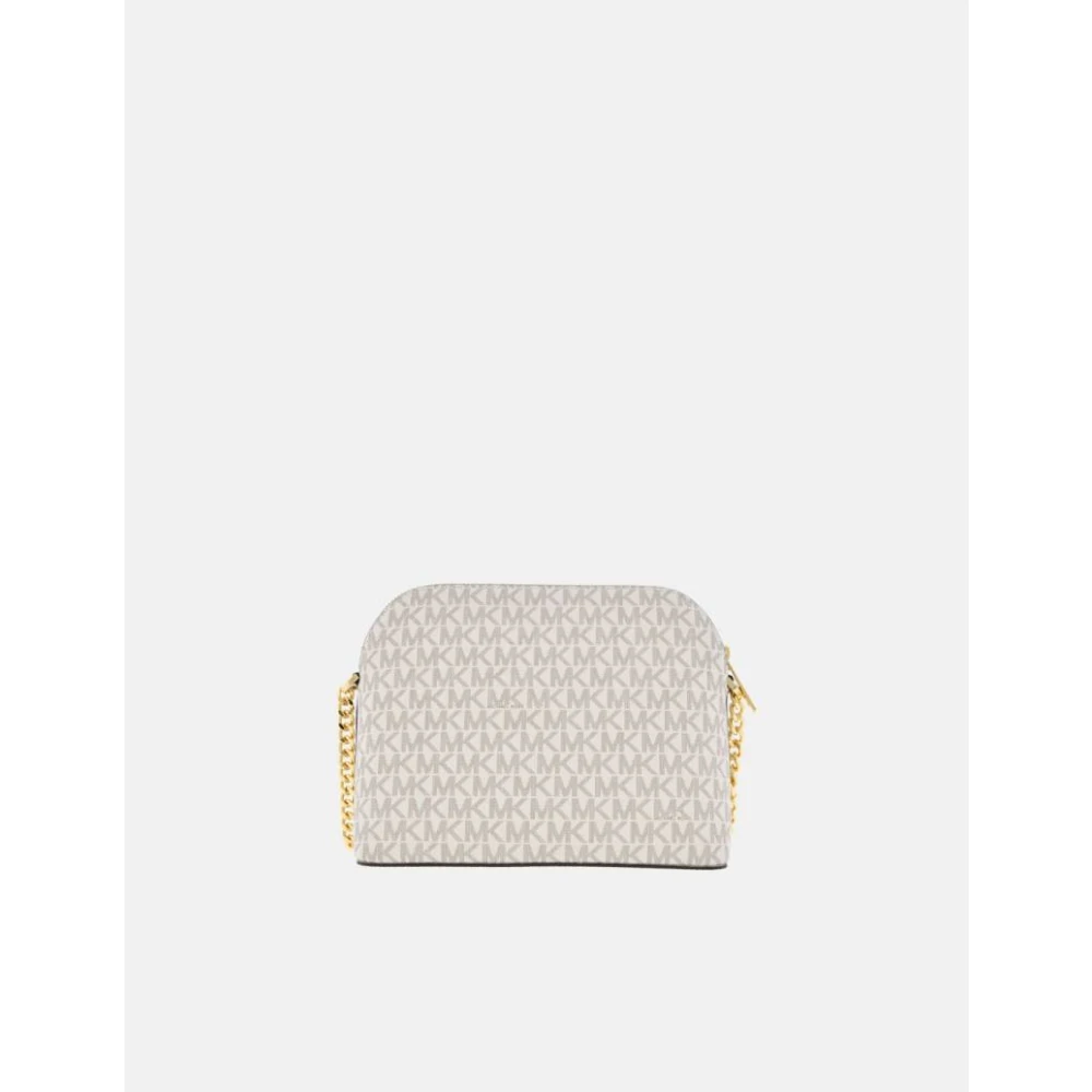 Michael Kors Dome Jet Set Vanilla Schoudertas White Dames