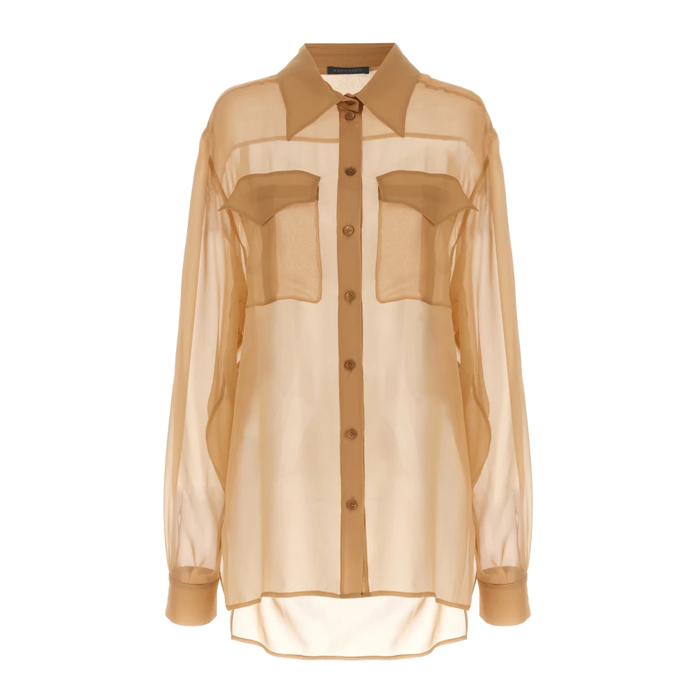 Alberta Ferretti Women's Beige Shirts - Shirts - L - Blouses & Shirts