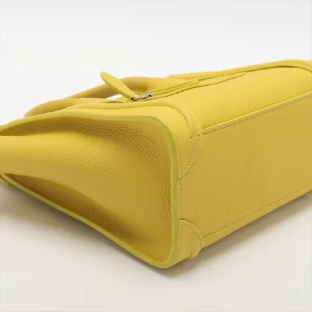 Celine Vintage Pre-owned Leather celine-bags Yellow Dames